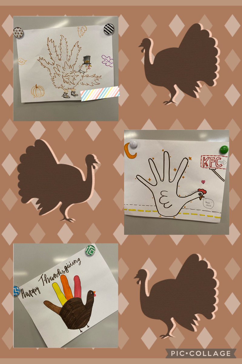 Even 9th graders like hand turkeys (chickens…) 🦃 #CHS9Family