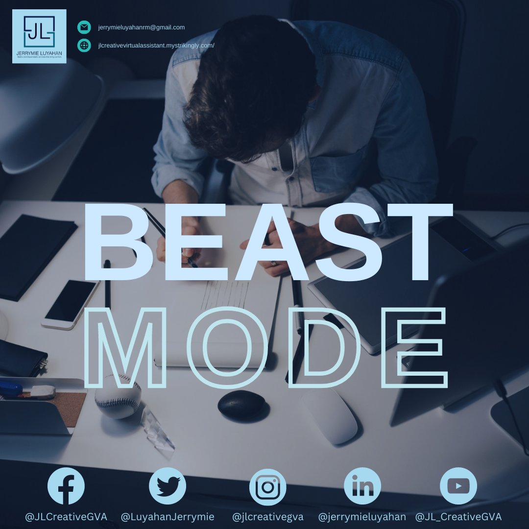 LuyahanJerrymie's tweet image. Are looking for a beast-mode VA? Hire me now!

Facebook: @JLCreativeGVA
Instagram: @jlcreativegva 
LinkedIn: @jerrymieluyahan 
Email: jerrymieluyahanrm@gmail.com

#workfromhome  
#valife 
#creativevirtualassistant