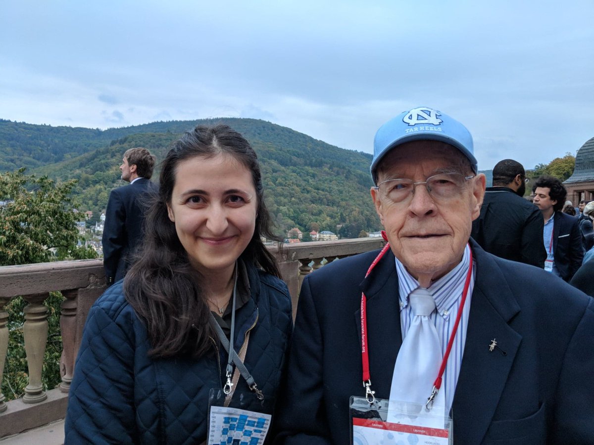 bilgeacun's tweet photo. Sad news. CS community lost a legend today.

I was privileged to meet and talk with Fred Brooks @HLForum in 2018. 

#mythicalmanmonth https://t.co/j02kPbI08U