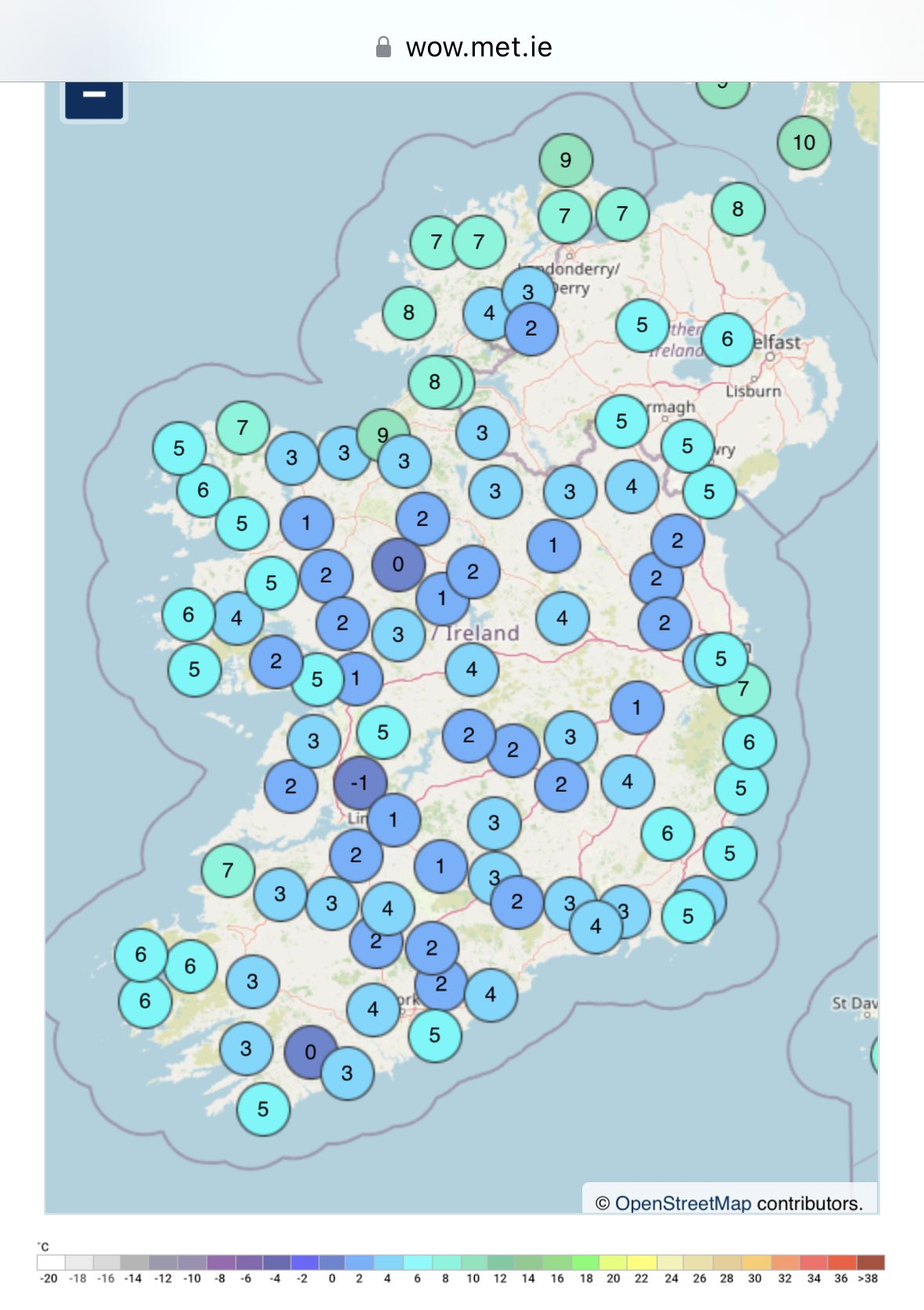 Carlow Weather on Twitter "Temperatures dropping close to or even