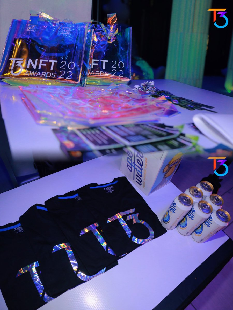 Here is how T3 Event bridges web2 and web3 👀

#Hermes mystery boxes 
#Apewater 
#Swag includes Tote bag and T-shirt

#NFT #nftevent #T3NFTAwards #Web3 #NFTCommmunity #web2 

<a href="/Hermes_Paris/">Hermès</a> <a href="/ApeBeverages/">Ape Water</a>