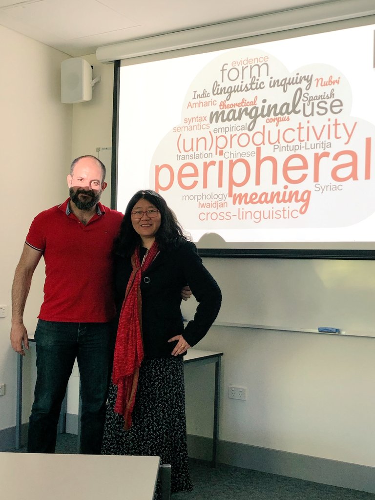 Manuel Delicado Cantero (@mdelcan) on Twitter photo Very productive workshop on (un)productivity and marginal/peripheral constructions.
Thank you, Zhengdao, for co-organising it with me.
<a href="/ZhengdaoYe/">Zhengdao Ye</a> <a href="/ANUslll/">ANU SLLL</a> <a href="/LinguisticsANU/">Linguistics ANU</a> <a href="/ANUcass/">ANU College of Arts & Social Sciences</a> Very productive workshop on (un)productivity and marginal/peripheral constructions.
Thank you, Zhengdao, for co-organising it with me.
<a href="/ZhengdaoYe/">Zhengdao Ye</a> <a href="/ANUslll/">ANU SLLL</a> <a href="/LinguisticsANU/">Linguistics ANU</a> <a href="/ANUcass/">ANU College of Arts & Social Sciences</a>