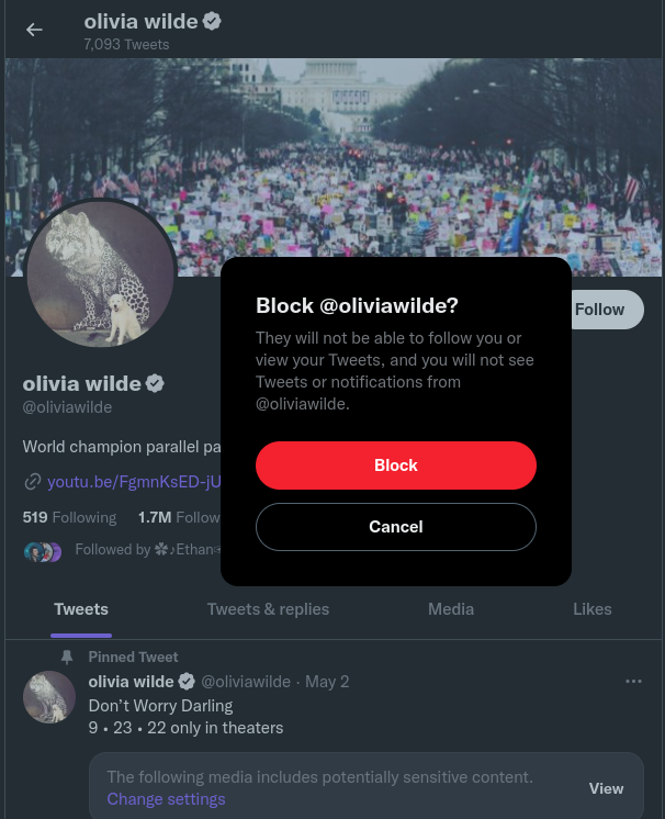 girlrryblogger's tweet photo. holivia bua came out so i blocked olivia wilde <3333
#ItsAboutDamnTime #timesupolivia #HARRYISFREE https://t.co/3h0tdeHvhL