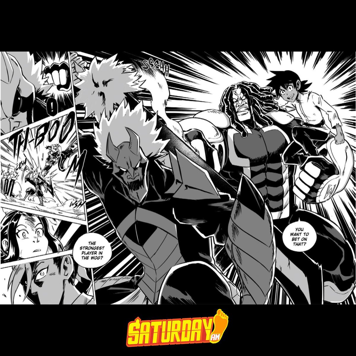 Saturday_am's tweet photo. MASSIVELY MULTIPLAYER WORLD OF GHOSTS in SATURDAY AM #152

The hit series by @fongfumaster &amp; @FrederickLJones continues in the world’s most diverse manga magazine.

ALSO BUY VOLUME 1 via @quartokids in stores globally like @amazon @walmart &amp; more!

https://t.co/purISORLTK https://t.co/jf1UN6q5dy