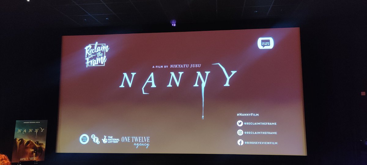 When women take charge of telling their stories.
#nannyfilm by #nikyatu 

Screening organised by <a href="/ReclaimTheFrame/">Reclaim The Frame</a>