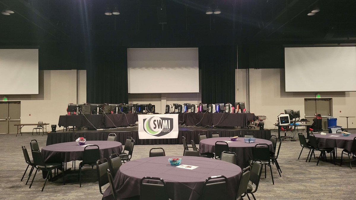 Tomorrow our teams are going for gaming glory! Join us starting at 10am at <a href="/LakeMichCollege/">LMC</a>. We will also be live on Twitch at Twitch.tv/swmsesports <a href="/NASEFedu/">NASEF</a> <a href="/Immortals/">Immortals</a> <a href="/wmuesports/">WMU Esports</a> <a href="/DU_Esport/">Davenport Esports</a> @Brits_Esports <a href="/FerrisEsports/">Ferris Esports</a>