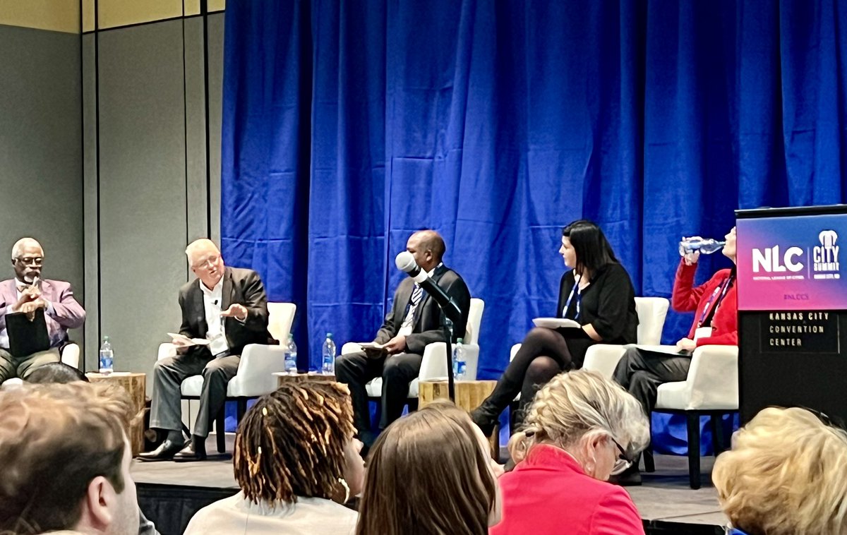 gacities's tweet photo. Director of Special Initiatives Brian Wallace from GMA and Georgia City Solutions provided insights on the National League of Cities panel, Making Cities Work for Everyone: Equity-Focused Approaches to Improve Well-being in Cities. #CitySummitKC #NLCCS https://t.co/huH4wipdnB