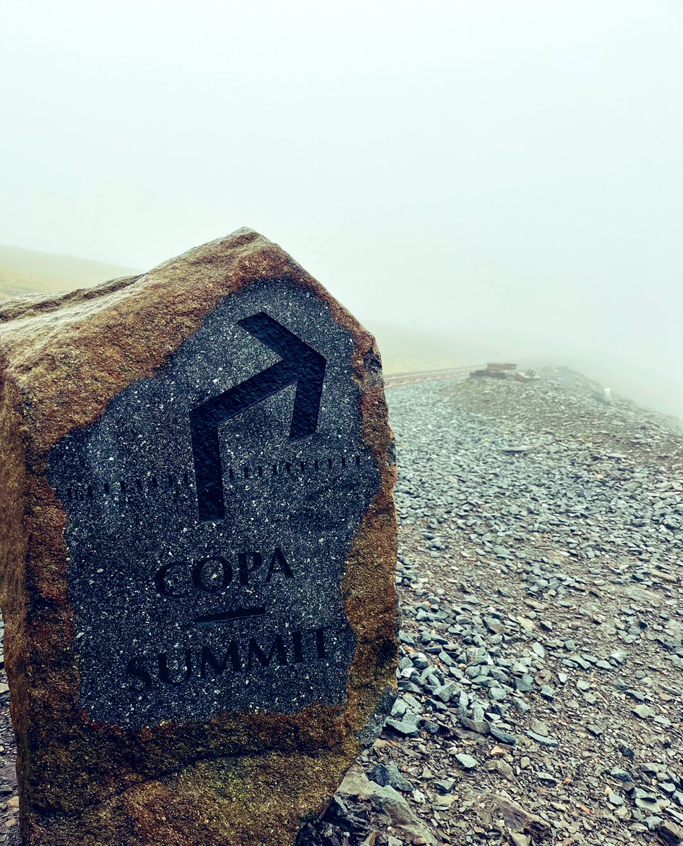 Dr_LangP's tweet photo. Unforgettable way to spend a birthday - hiking Yr Wyddfa (Snowdon), not much to see from the summit today but overcoming the challenge to get there was worth it! #mountains #lakes #outdoors #wellbeingneeds https://t.co/knULn9RpqS