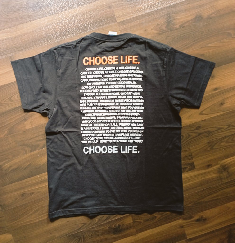 For sale: Trainspotting size L / plastisol ink / tag Merchons... DM me