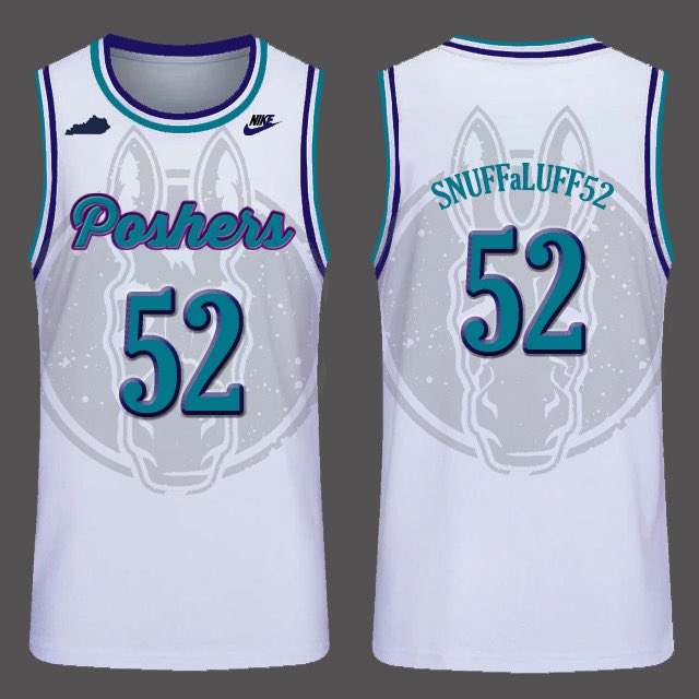 KYPoshers's tweet photo. Offering my Team Logo and Jersey design services! I will help take your team design to the next level! Logo, court, and uniforms! Hit me up if you’re tired of looking like scrubs on the pro am court!  @WRproamleague @TheCrewFinder @AdbaPro #NBA2K23 https://t.co/xjq9PoFTYM