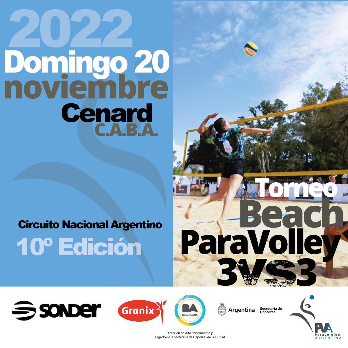 Este Domingo!!! Décima Etapa del Circuito de #beachparavolley nos acompañan <a href="/DeportesBA/">Deportes BA</a> <a href="/SonderArgentina/">Sonder</a> <a href="/AlimentosGranix/">Alimentos Granix</a> ❤️❤️