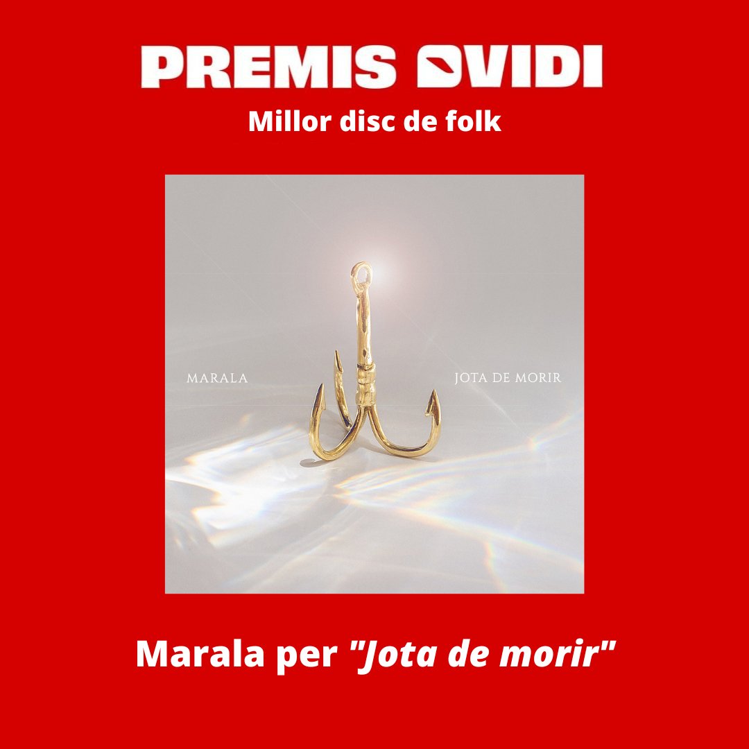 musicaNvalencia's tweet photo. Guanyadores i guanyadors dels #PremisOvidi22
Millor disc de folk
· #Marala per "Jota de morir", @PropagandaPFet, 2022 https://t.co/U8QW5rnLwb