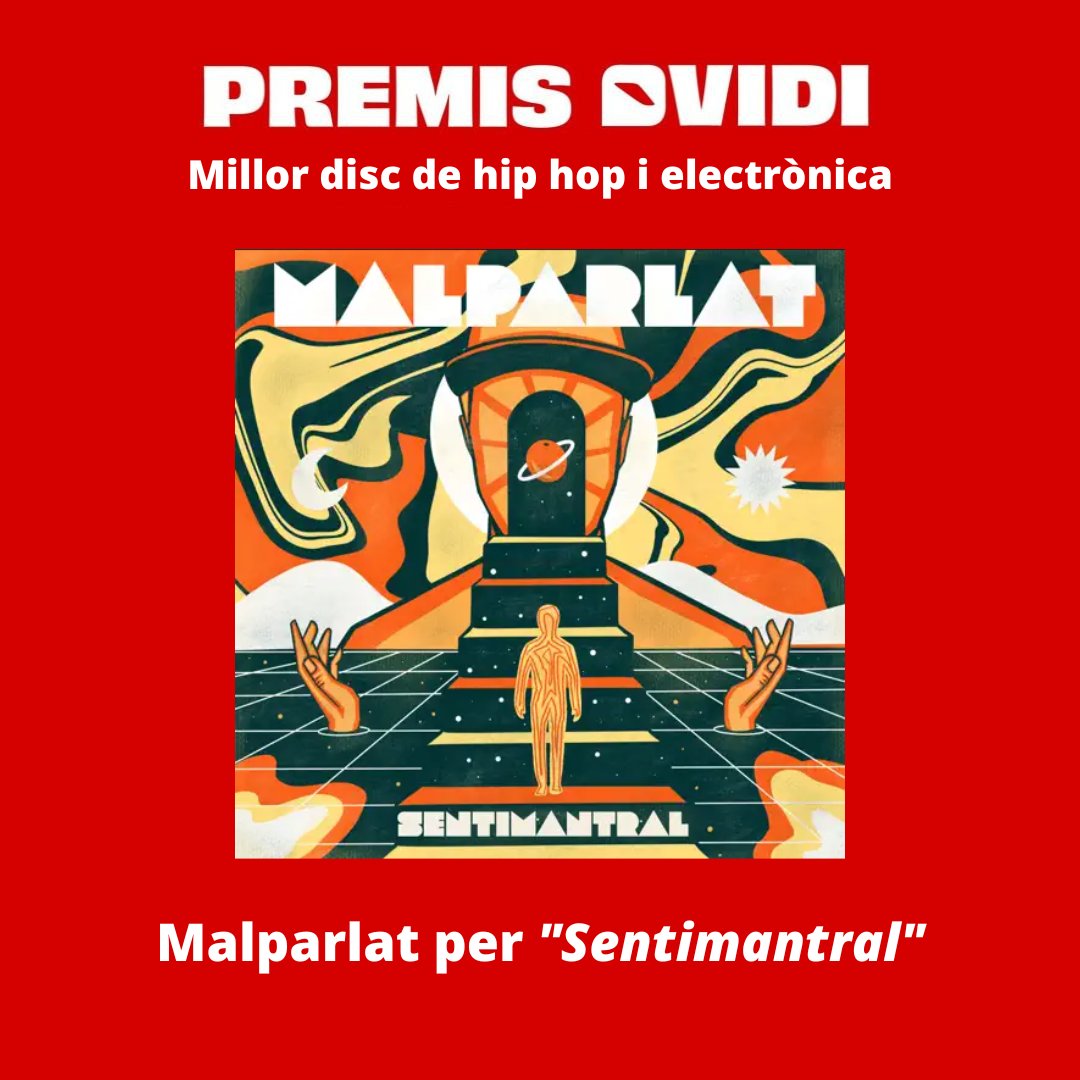 musicaNvalencia's tweet photo. Guanyadores i guanyadors dels #PremisOvidi22
Millor disc de hip hop i electrònica
· Malparlat - @alfonselblue per "Sentimantral", Autoedició, 2022 https://t.co/1O9cl7289e