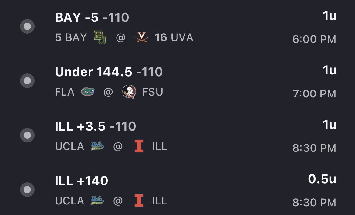 holla_hoops's tweet photo. HollaHoops bets of the day. We’re riding with the Illini tonight! #hollahoops https://t.co/UvZwFyKVKx
