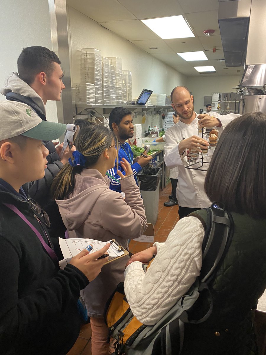 DCC_Catering's tweet photo. Had another amazing Community Based Instruction trip to @52Corner  where Chef Tony took us on a kitchen tour. We loved seeing familiar tools and equipment in their professional kitchen and comparing it to ours. And their lunch was SO yummy! @DCC_Principal @FCPS_CTS https://t.co/VFAIeh0t8K