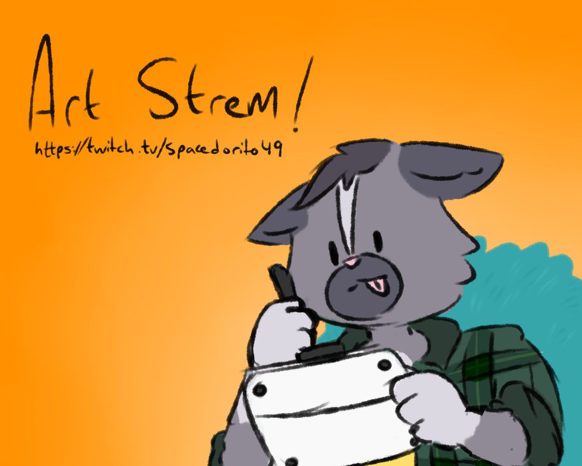hallo am drawing! good to see this place didn't completely collapse while I was sleeping

twitch.tv/spacedorito49