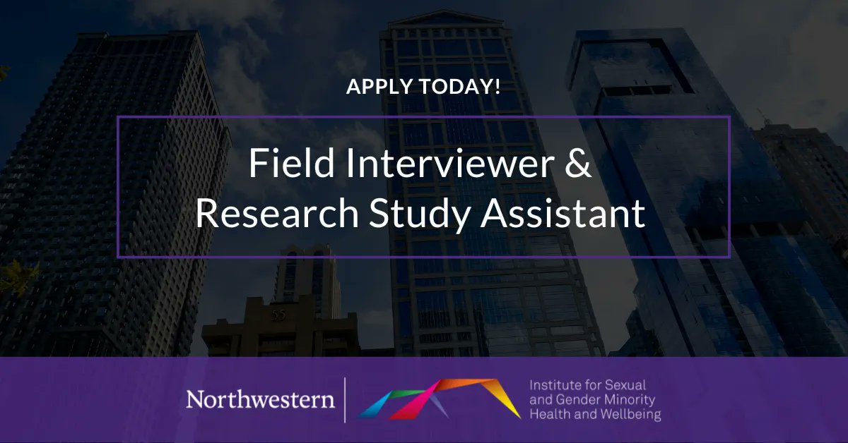 Impact_NU's tweet photo. ISGMH is #NowHiring two positions to work with @radar_nu: a Field Interviewer and Research Study Assistant. Join this amazing team in the largest ever longitudinal study on #YMSM! #LGBTQJobs #HIVResearch #ASMM 

Learn more and apply here: https://t.co/8jEzRepUOb https://t.co/tdRJf0GylC