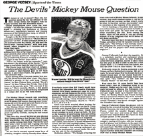 hockey_vintage's tweet photo. #SniperSaturday 39 years ago today ON THIS DAY in hockey history (November 19, 1983):

Wayne Gretzky (3 goals/5 assists) and Jari Kurri (5 goals) combine for 13 points in the @EdmontonOilers 13-4 stomping of the Devils prompting Wayne to call them a "Mickey Mouse Organization" https://t.co/qDIxxCNmO3