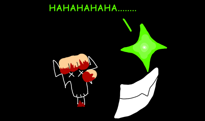 asomecree's tweet photo. for @LegendMichael3 
the cannon way Andrew will defeat Julius (i think that is his name)
also fun fact: Andrew has this one sharp tooth in his mouth https://t.co/f2j5853tXi