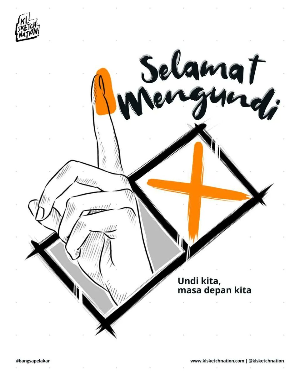 KLSN would like to wish Malaysians “Selamat Mengundi” and we hope that you vote wisely. To draw more voters, we encourage you guys to sketch the polling stations and use #sketch4nation and #kamimengundige15

buff.ly/3Ed5f8w