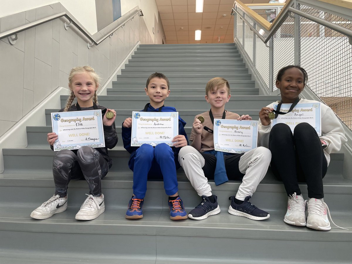 Congratulations to our Prairie View Elementary Geography Bowl Team! Good luck at the ⁦<a href="/ISD728/">ISD 728</a>⁩ Geography Bowl! ⁦@WCampbell728⁩ ⁦@bittmand⁩