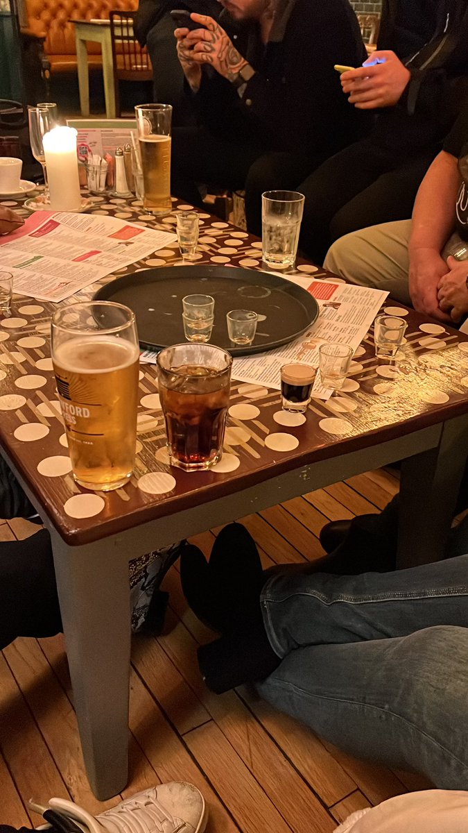 RoryTaylor54321's tweet photo. Thrown out of Wetherspoons in Ripon (The Unicorn) for pouring a shot of Baileys into a Kalua (baby Guinness). All while they turn a blind eye to lads doing coke in the toilets. This might sound like 1/2 a story, but I assure you, it isn’t! Anyway Claro Lounge to the rescue! https://t.co/yRQ0vRnvhr