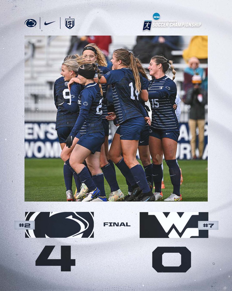 PennStateWSOC's tweet photo. How sweet it is! 

No. 2 seed Penn State blanks No. 7 seed West Virginia 4-0 to advance to their sixth straight Sweet 16 appearance!

#WeAre https://t.co/lfiT7zYL0h