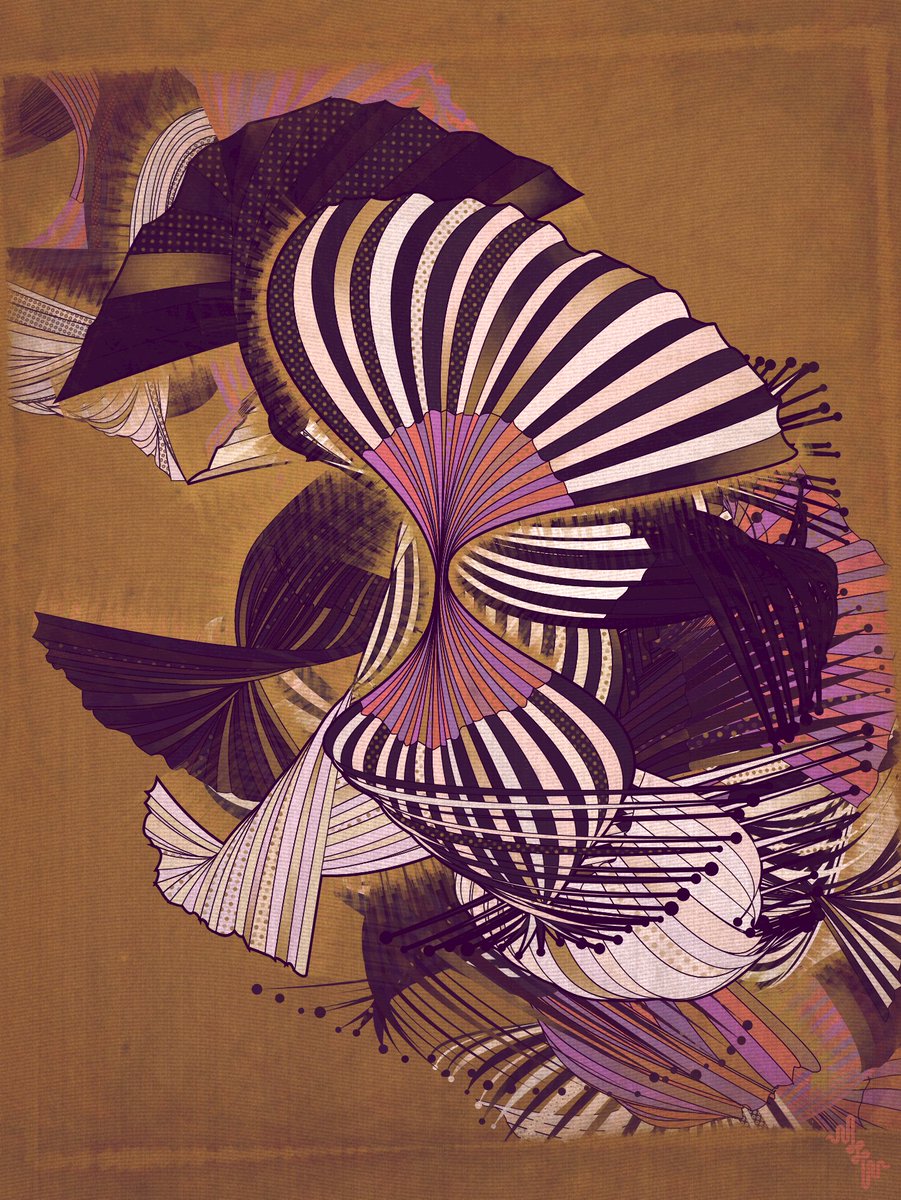 Velum :: trying to find a tad more vibrancy by adding more hue modulation - Stealing from Paul Cezanne! #generativeart #creativecoding #genart  #genartclub #NFTCommunity