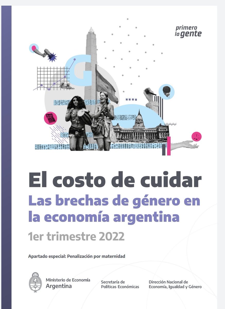 holasolprieto's tweet photo. 📢NUEVO INFORME. Hace una semana terminó la XV Conferencia de la Mujer de la CEPAL, que puso en el centro a la economía de los cuidados. 
En este marco publicamos "El costo de cuidar. Las brechas de género en la economía argentina. 1er trim. de 2022" donde calculamos este costo👇 https://t.co/fczadzRdBP