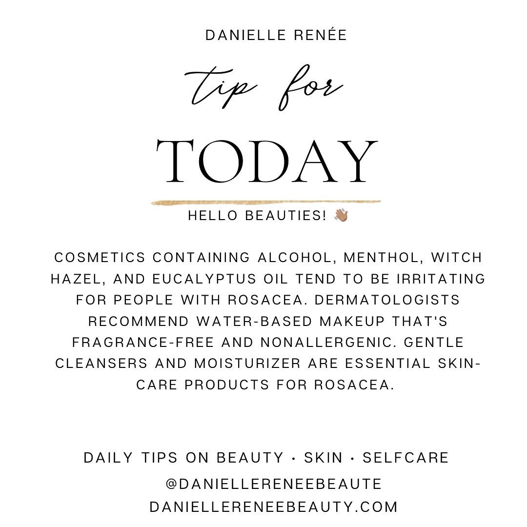 dani_dials's tweet image. Spicy foods, alcohol and sipping hot beverages also trigger rosacea flares. #tipoftheday
