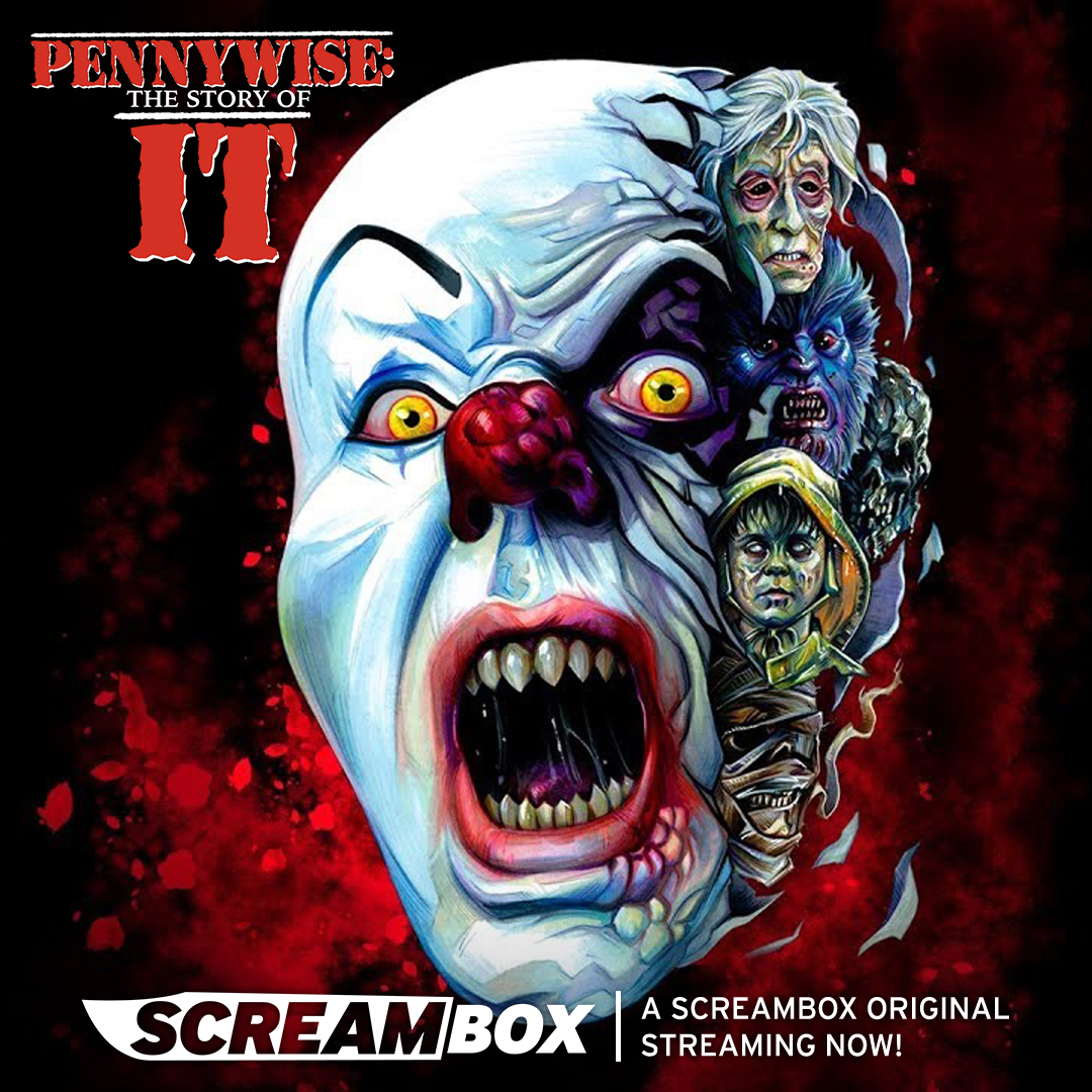 ScreamboxTV's tweet photo. Stephen King's IT miniseries premiered on this day in 1990!

Learn everything you've ever wanted to know about the adaptation straight from the people who made it in Pennywise: The Story of IT — exclusively on Screambox. https://t.co/ooXwYK9X3X