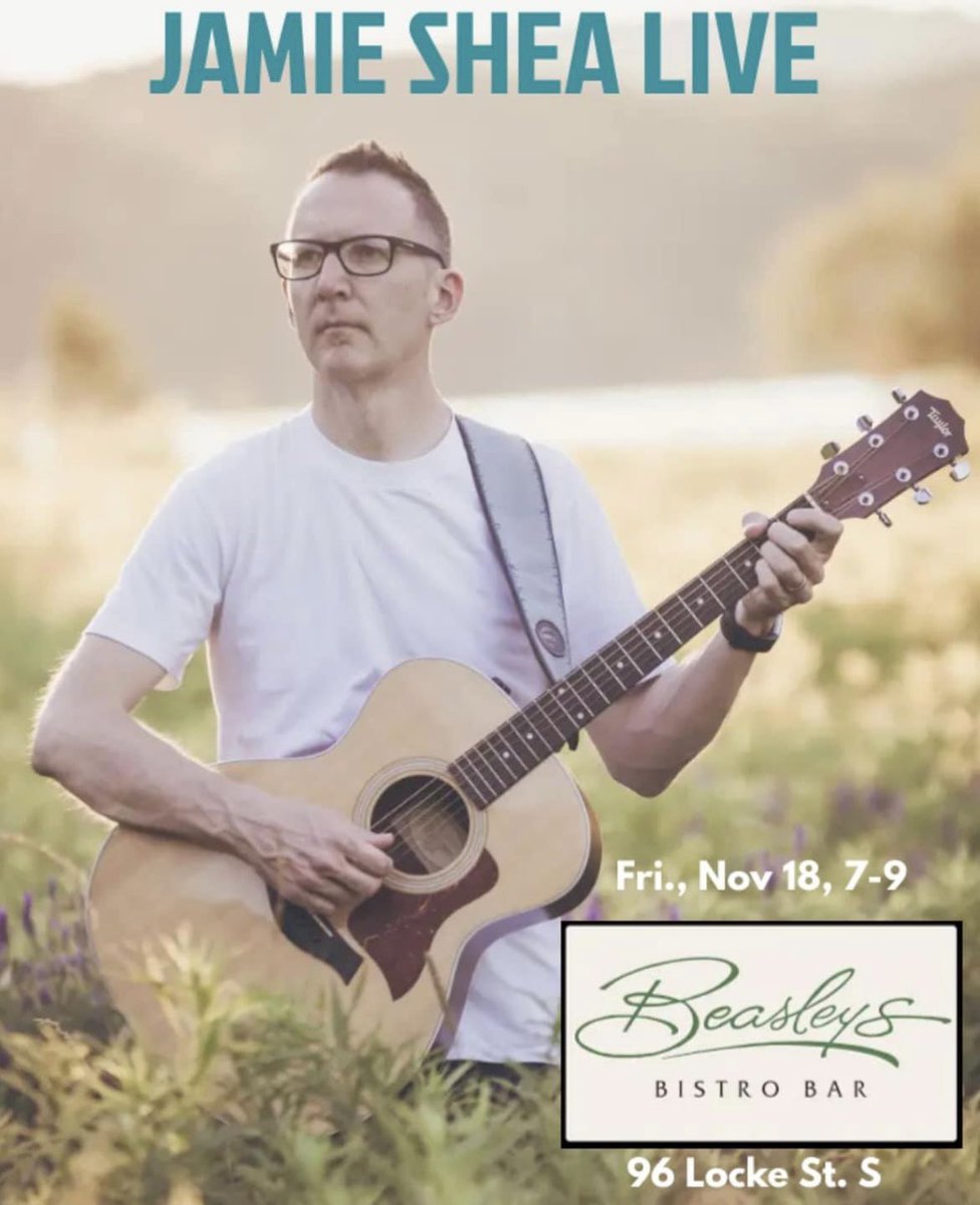 Just about to hit at Beasley’s. Come on by. <a href="/HamOntMusic/">HamOntMusic</a>