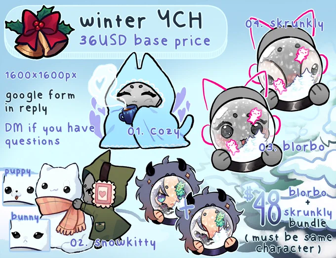 [ rts 💞 ]

my winter ych r open ! i've provided an option to correspond through email this time if you're more comfortable with that :3 