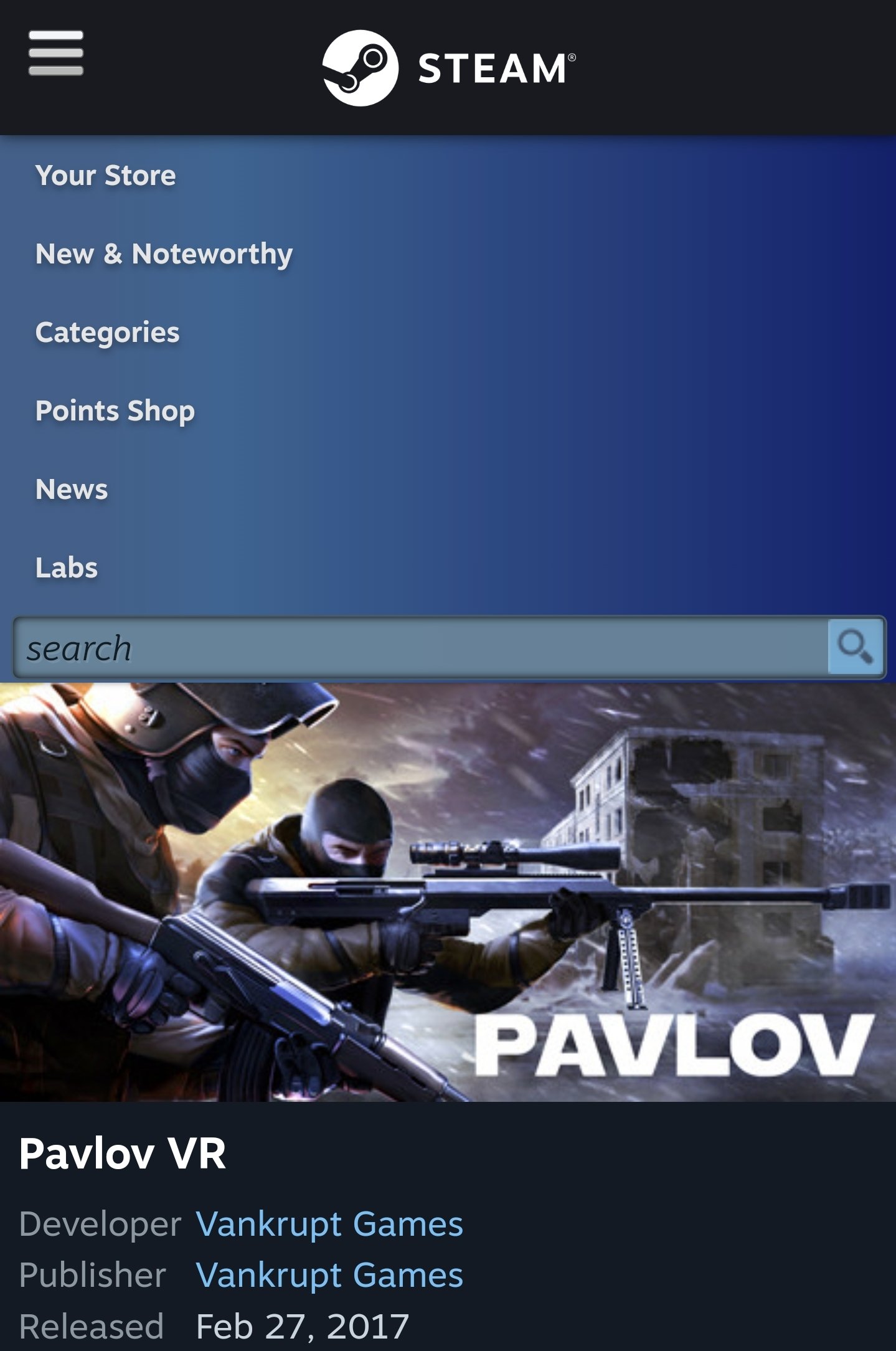 Pavlov VR on Steam