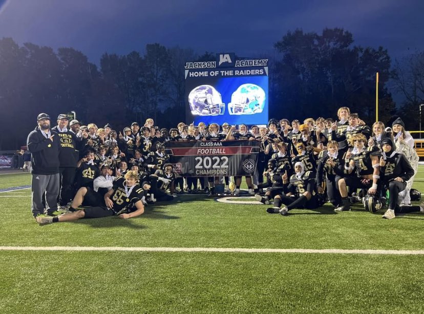 CantonAcademy's tweet image. #FINISHED Your Panthers are STATE CHAMPIONS!!! @gageposey15 @coachlatt41 @quadesmith3 @abwilliams_71 @robbie_isonhood