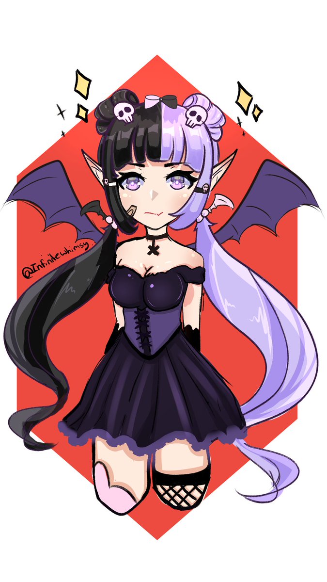 Whimmy 🔔 🎀 (@whimmyvt) on Twitter photo I won a really cute design from <a href="/littobug/">littobug ☕🤎</a> and decided to draw it because i really love it TuT the vibe is so cute and punk like. 💜✨ I won a really cute design from <a href="/littobug/">littobug ☕🤎</a> and decided to draw it because i really love it TuT the vibe is so cute and punk like. 💜✨
