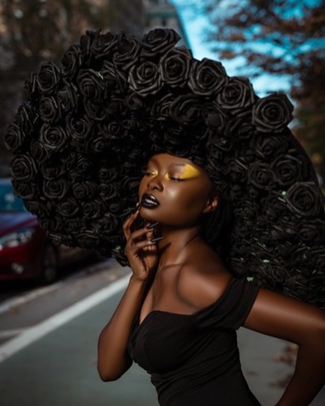 Black roses mean new beginnings. A black statue walks Brooklyn streets. 

Don’t forget to check out my YouTube page to see how I created this look. Link in the bio 

#explorepage  #makeup #nycmakeup #blackownedbusiness #blackgirlmagic  #blackwomeninbusiness #blackownedbusinesses