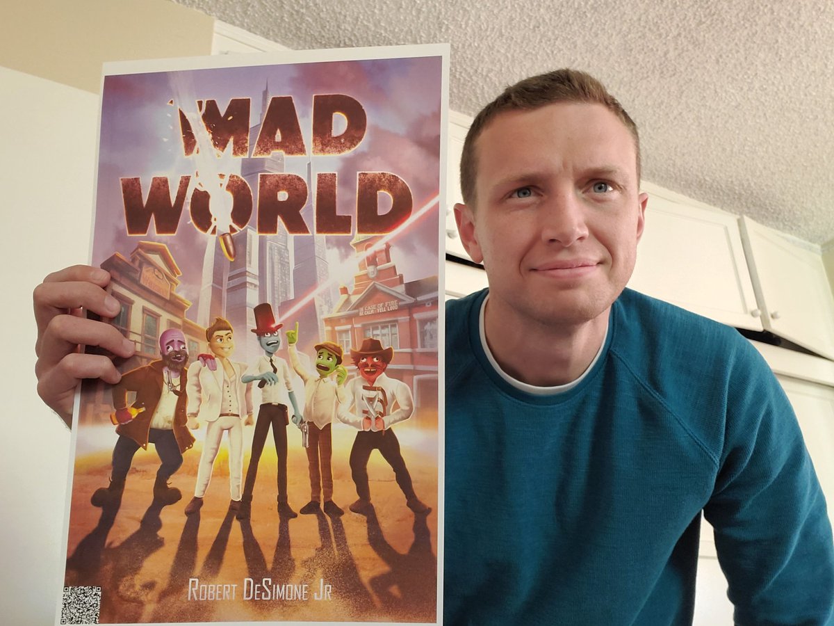 Mad World poster from my book event  on Wednesday 11/16. More events to come.

Check out Mad World: A Satirical Comedy on Amazon. 
amazon.com/Mad-World-Sati…

#books #ebooks #author #writer #madworld #booksevents #booksigning