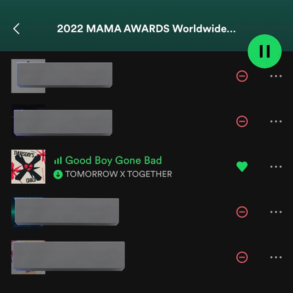 Sp0tify voting is 30% of the criteria for WWFC! QRT or reply with your Sp0tify vote and 👇🏼

I'm voting for TOMORROW X TOGETHER (<a href="/TXT_members/">TOMORROW X TOGETHER</a>) for Favorite K-Pop Artist at the #AMAs

🔗 open.spotify.com/playlist/37i9d…

Use ALL your Spoty accs MOA!
#MO4TXT #MOAisONE
#TOMORROW_X_TOGETHER