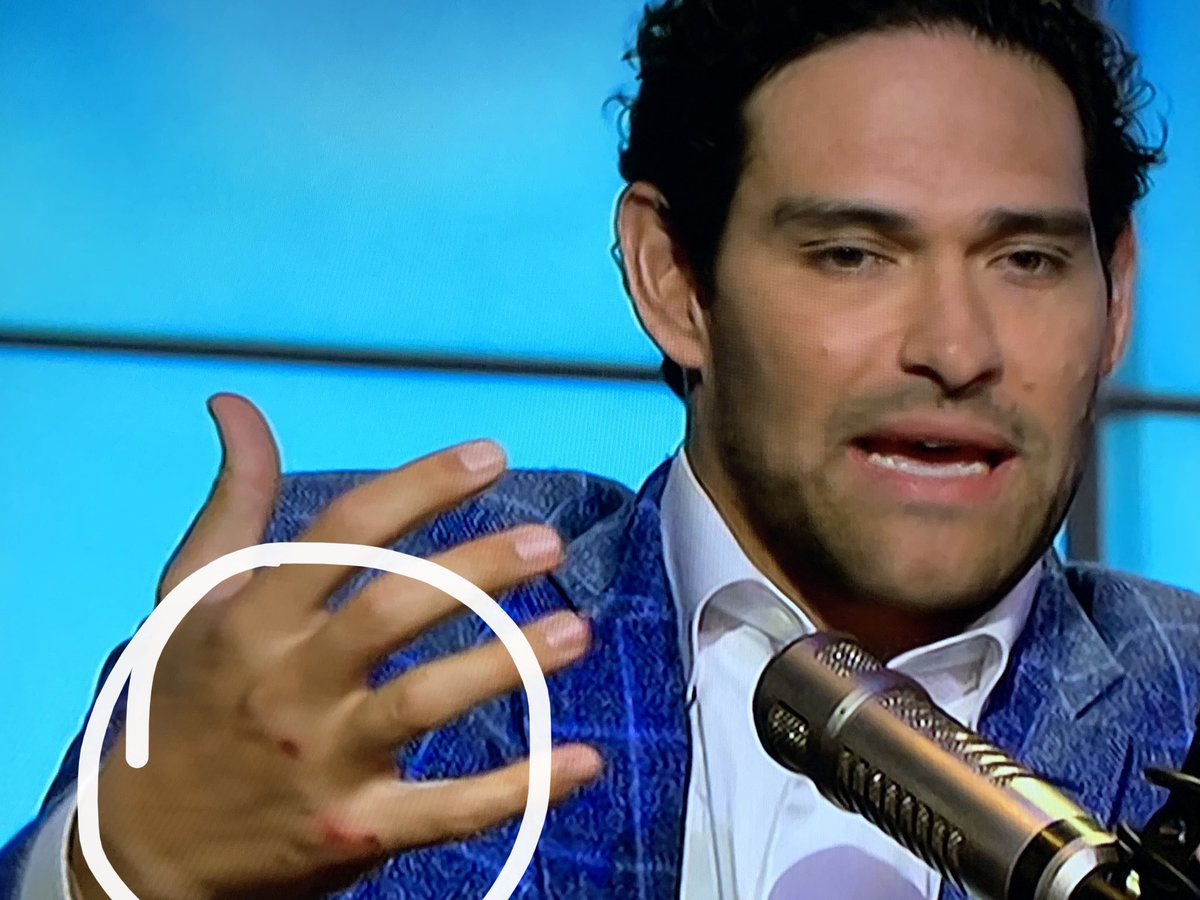 MediaLiarz's tweet photo. The #First48Hours Investigators need to check into what @Mark_Sanchez was up to before his appearance on #TheHerd today… dude might be trying to use @ColinCowherd and @jasonrmcintyre as alibis. Who tf he killed? https://t.co/DRWHoO8n8A
