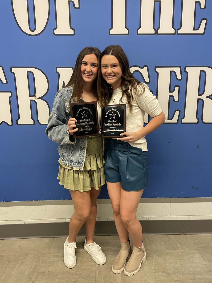 So thankful to be named LaGrange Softball’s varsity offense player of the year! So thankful for all my coaches that helped me get here! Also congratulations to my favorite person <a href="/AbbyMcGill2025/">Abby McGill</a> on defense varsity player of the year! Love you and i am so proud of you! Go Grangers