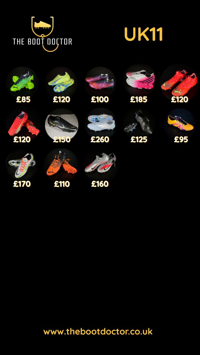 thebootdoctor's tweet photo. Current stock: UK10 - 13 💫
Click to expand 👇
Free local delivery (Peterborough) 
https://t.co/uviQcQxbQQ https://t.co/guJReD29ac
