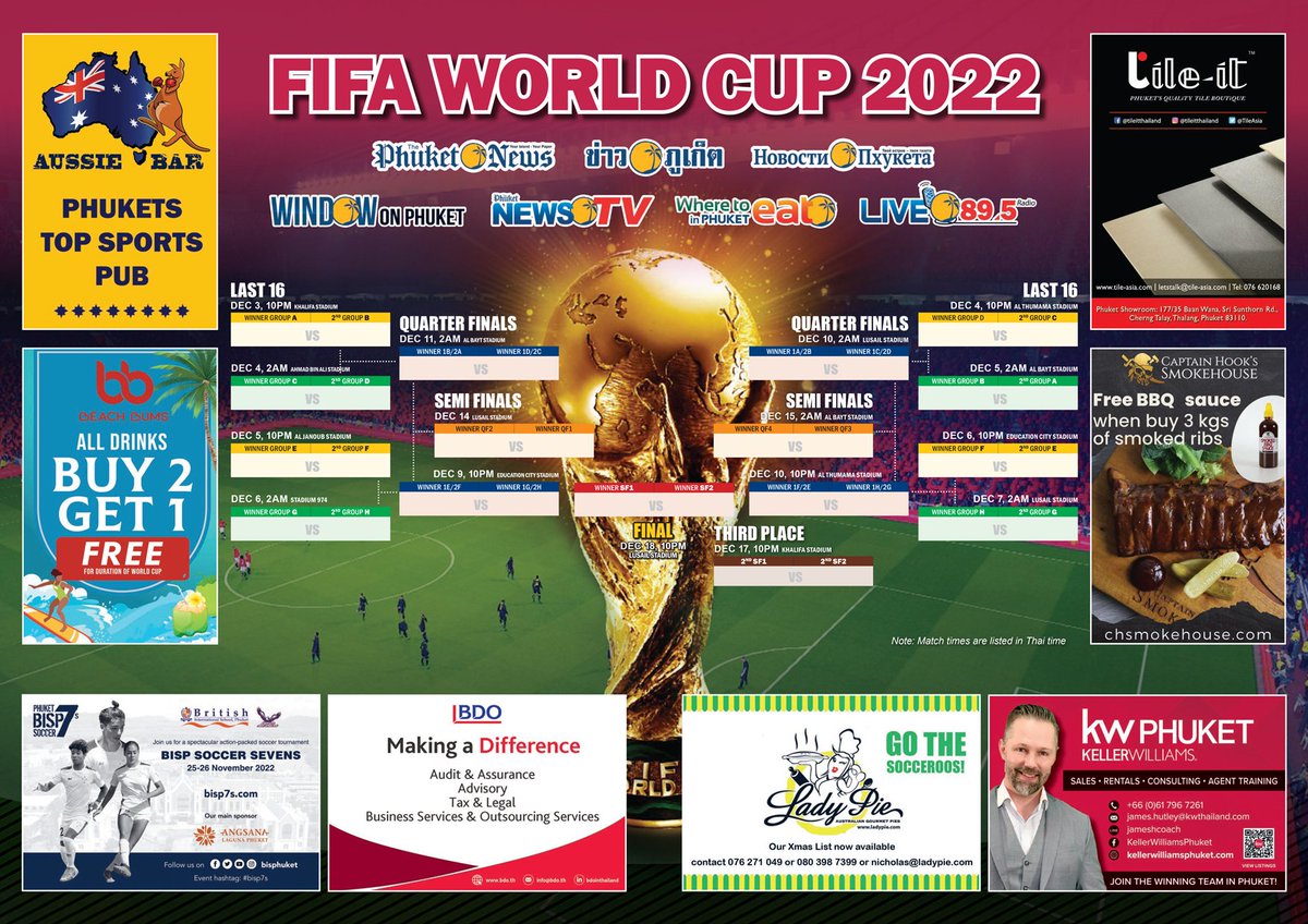 thephuketnews's tweet photo. What a great issue, and a pull out wall chart for the world cup. Thanks team and clients for your support. Really appreciate it.
#talktophuket
#thephuketnews
#phuket
#khaophuket
#phuketnews
#supportyourlocalmedia https://t.co/GW1nRn1B2j