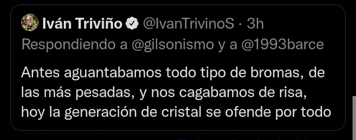 Dice generación de cristal el que me tiene bloqueado 🤣🤣🤣🤣