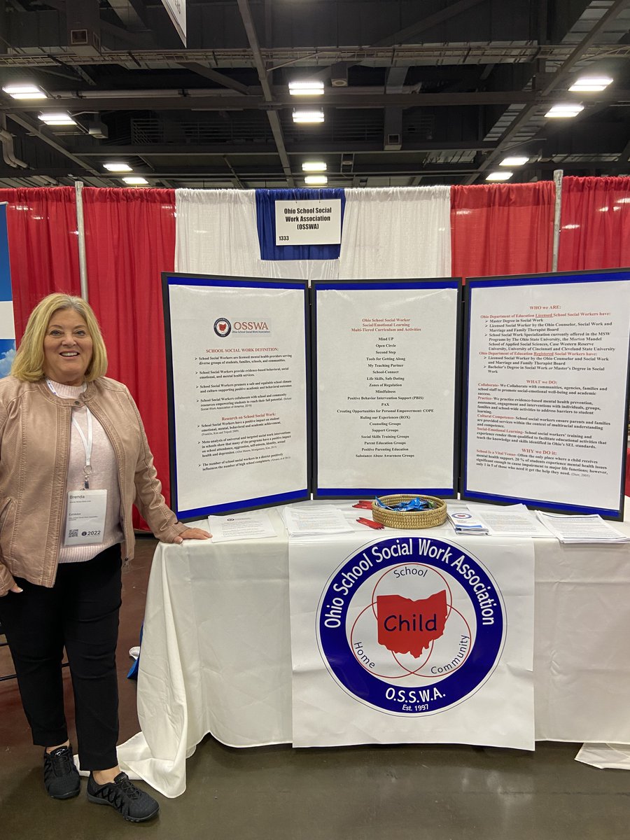 OSSWA_'s tweet photo. OSSWA has been busy over the last week! We were represented at the Ohio School Board Association Capital Conference and Trade Show and the NASW Ohio Conference! https://t.co/YUC74xh7Oq