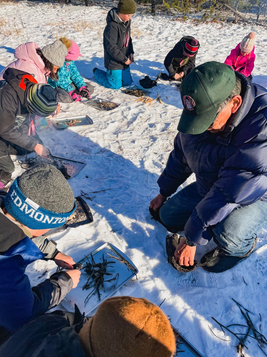 Mussi cho to everyone who contributed to this amazing day of learning on the land. Teachers, parent volunteers, teacher candidates, UNBC faculty, researchers, and Elders, you all made this day incredible. Students learned how to build a fire, track, and drum. Oh yea, the caribou!