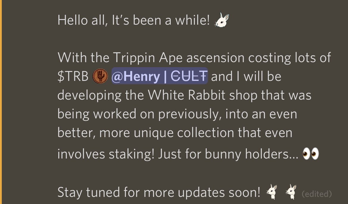 White Rabbit Society tweet media
