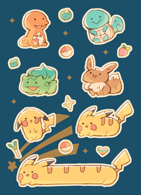 「bulbasaur pikachu」Fan Art(Latest)