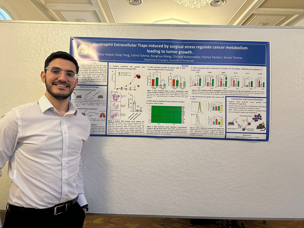 Our lab participated in the annual Richard H. Johnson Scientific Retreat with 2 posters. A day full of engaging and cutting-edge presentations at the forefront of Transplant immunology! <a href="/InstituteStarzl/">Starzl Transplantation Institute</a>