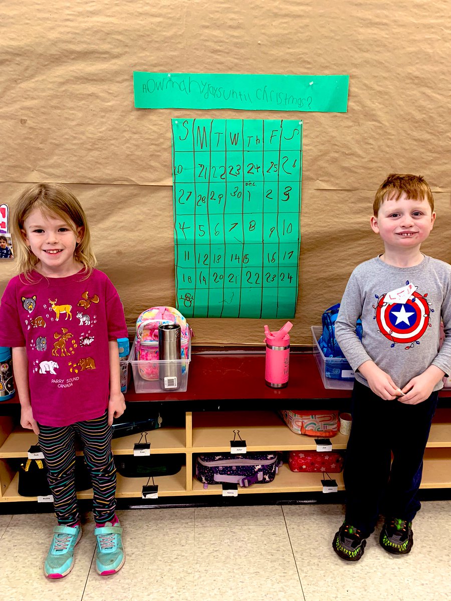 sellar_wood's tweet photo. It’s official, the count down has begun in our class and decorating is a huge interest. We love following the lead of our kindergarten students. The joy is real for students and teachers. 🎄 #followtheirlead #playislearning #countdownready @GEDSB #joyinthejourney https://t.co/2OZ4Bppa9n